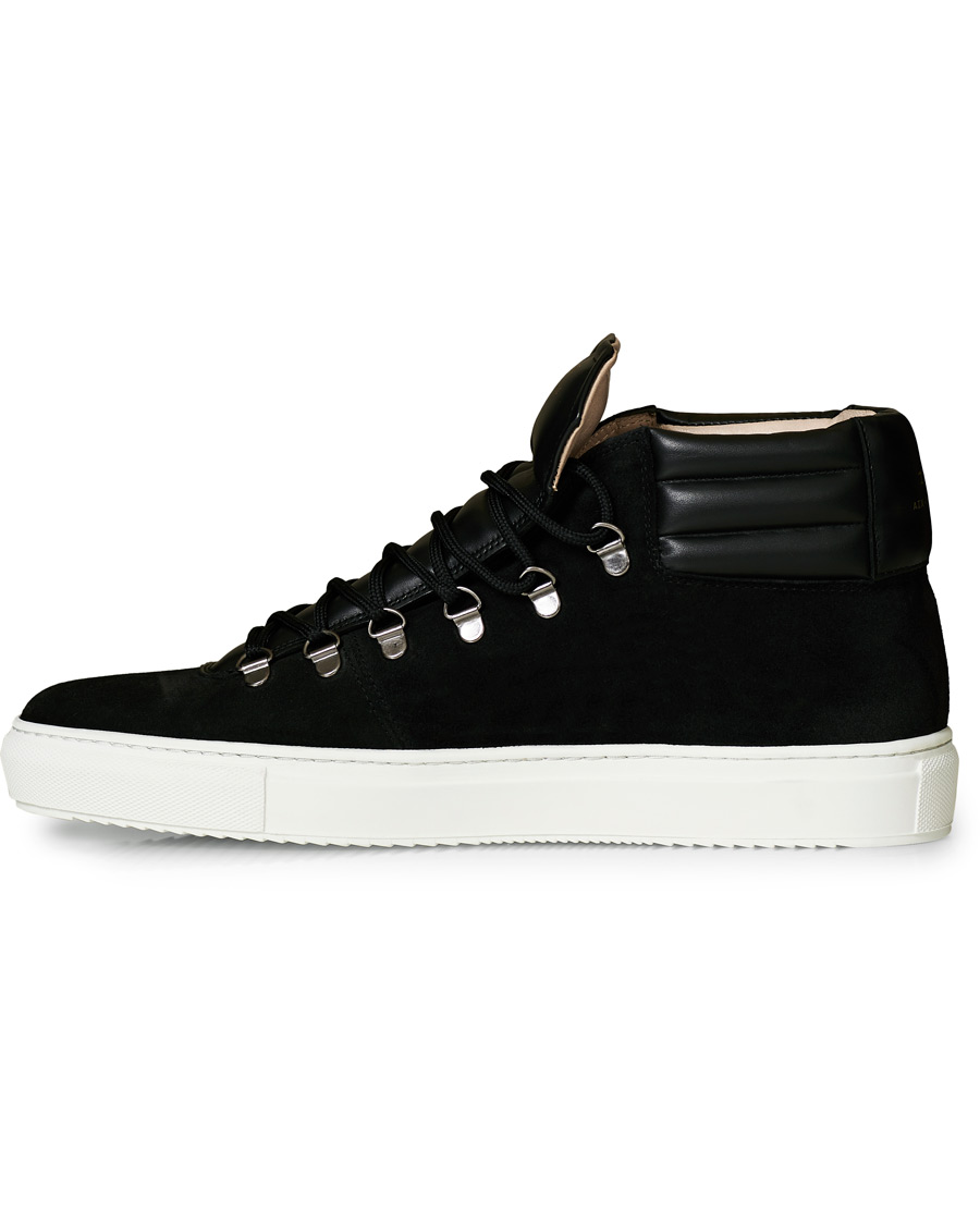Herren | Zespà ZSP2 High Top Suede Sneakers Black | Zespà | ZSP2 High Top Suede Sneakers Black