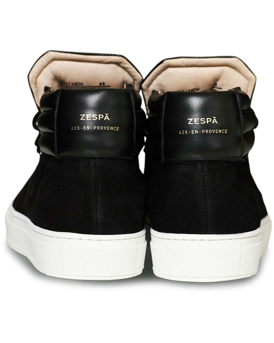 Herren | Zespà ZSP2 High Top Suede Sneakers Black | Zespà | ZSP2 High Top Suede Sneakers Black