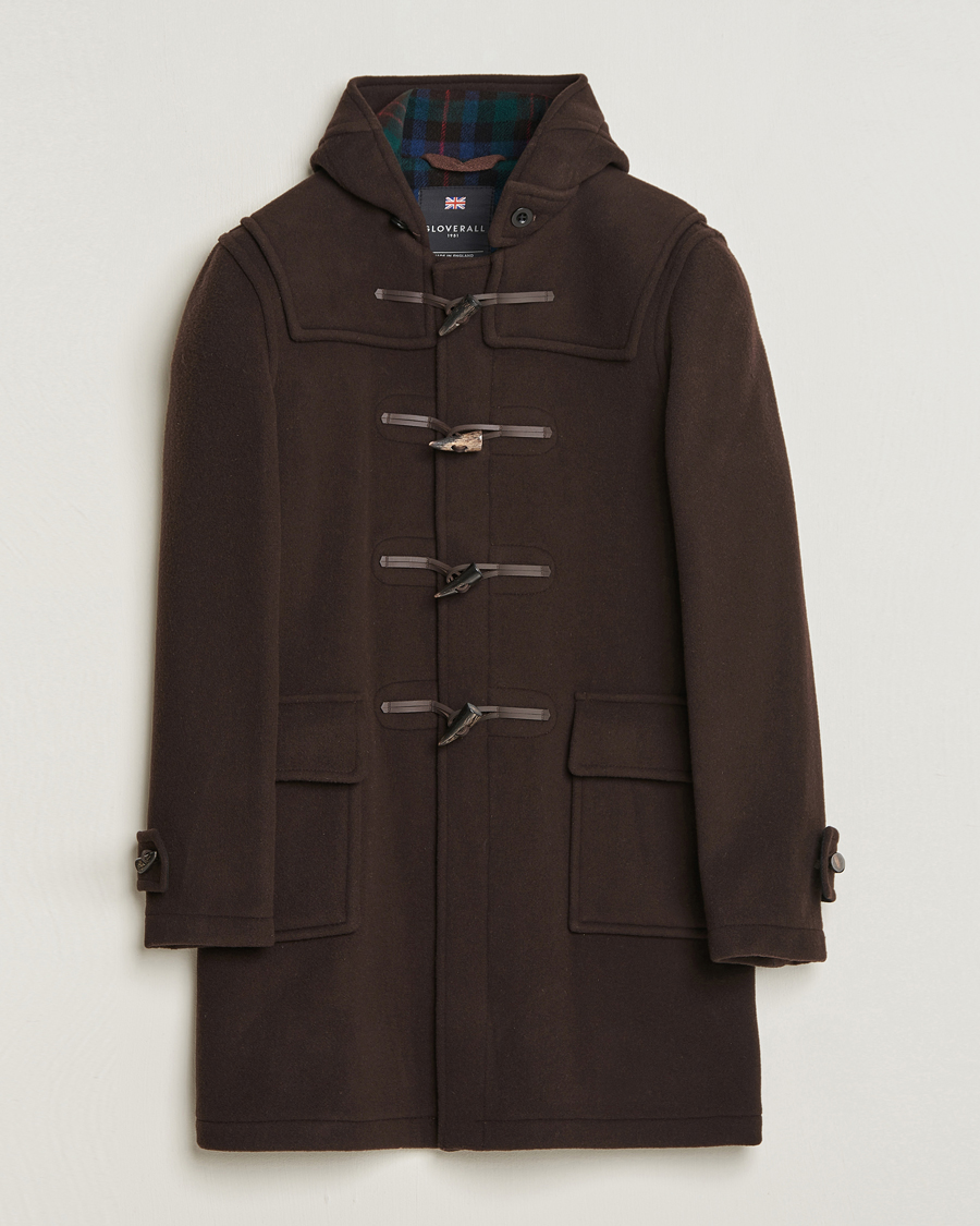 Herren | Jacken | Gloverall | Morris Duffle Coat Brown/Tartan