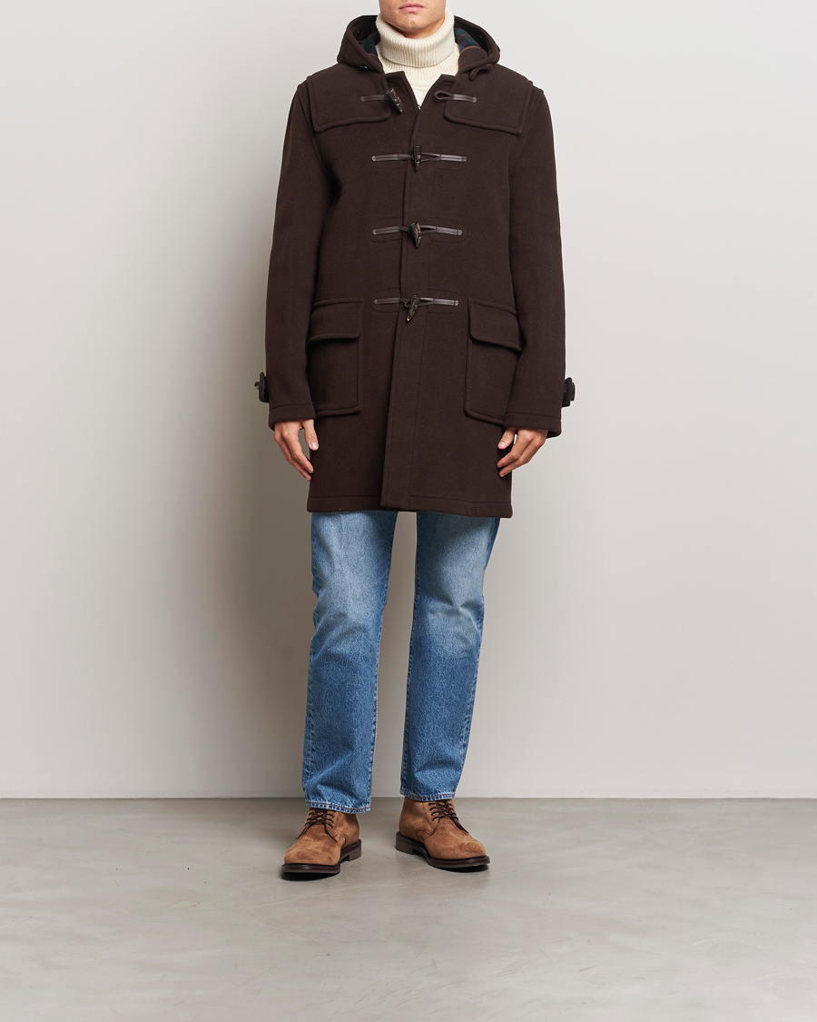 Herren | Jacken | Gloverall | Morris Duffle Coat Brown/Tartan