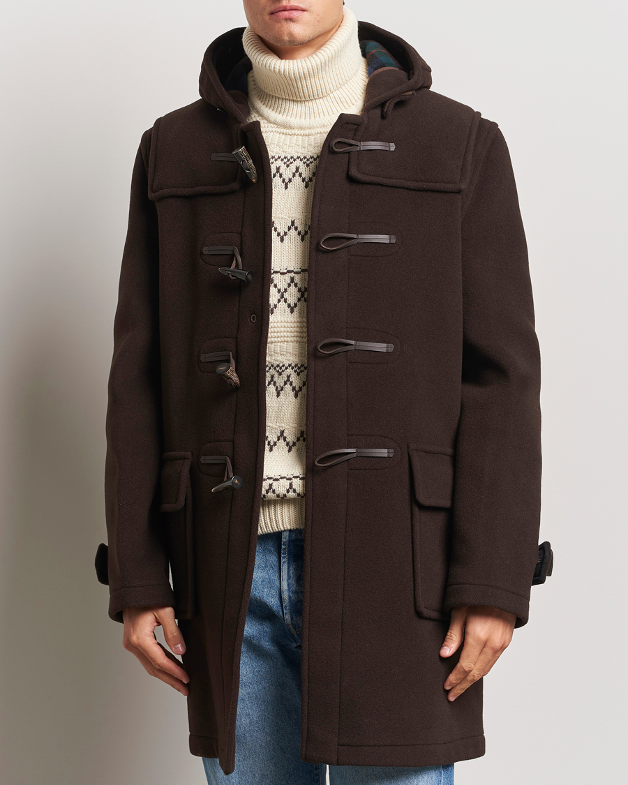 Herren | Jacken | Gloverall | Morris Duffle Coat Brown/Tartan