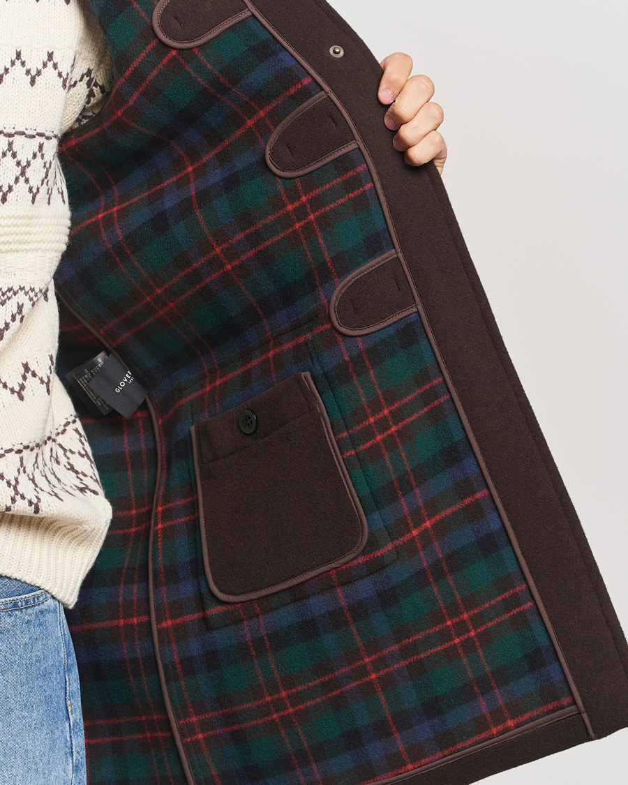 Herren | Jacken | Gloverall | Morris Duffle Coat Brown/Tartan S