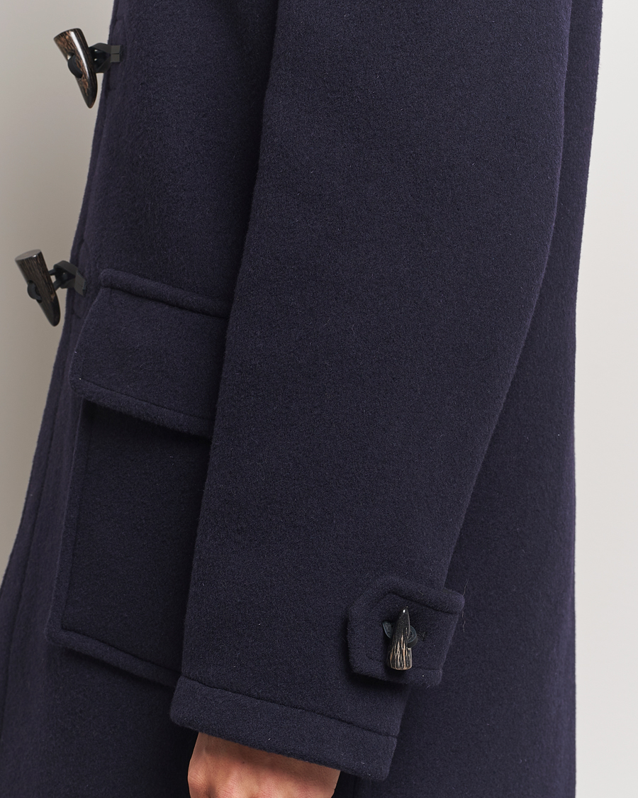 Herren | Jacken | Gloverall | Morris Duffle Coat Navy/Dress Gordon