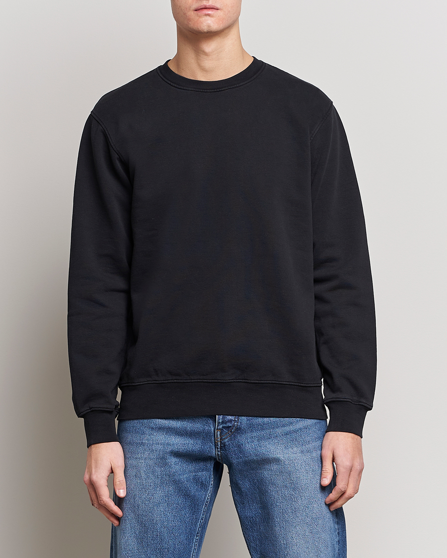 Herren | Colorful Standard | Colorful Standard | Classic Organic Crew Neck Sweat Deep Black