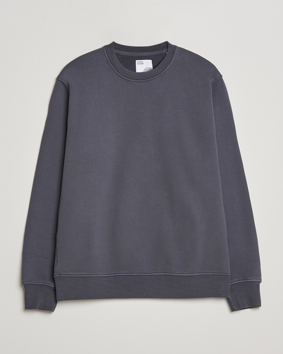 Herren | Graue Sweatshirts | Colorful Standard | Classic Organic Crew Neck Sweat Lava Grey