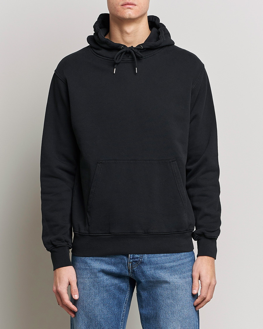 Herren | Pullover | Colorful Standard | Classic Organic Hood Deep Black