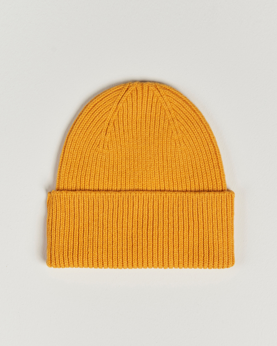 Herren | Colorful Standard Merino Wool Beanie Burned Yellow | Colorful Standard | Merino Wool Beanie Burned Yellow