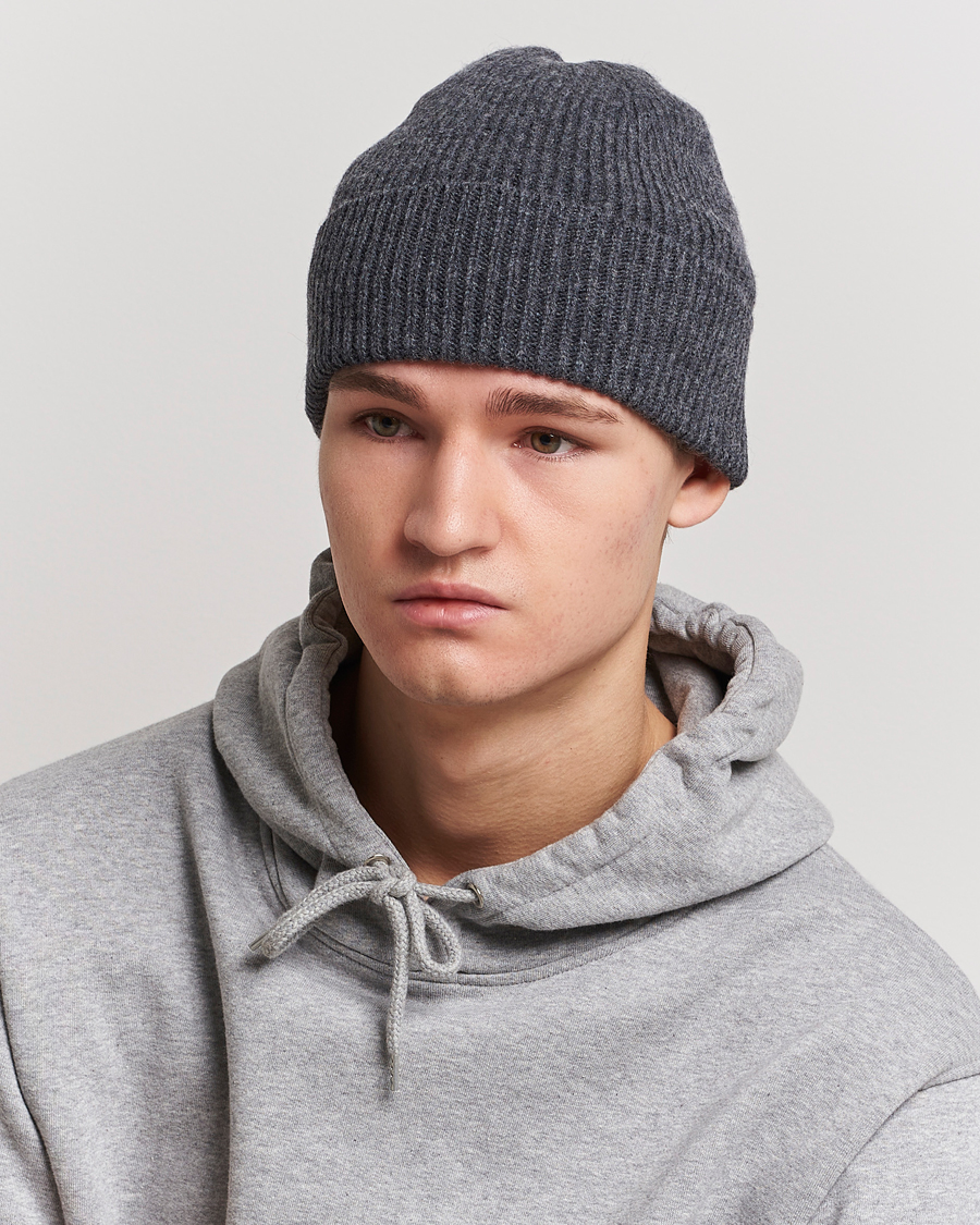 Herr | Mössor | Colorful Standard | Merino Wool Beanie Lava Grey