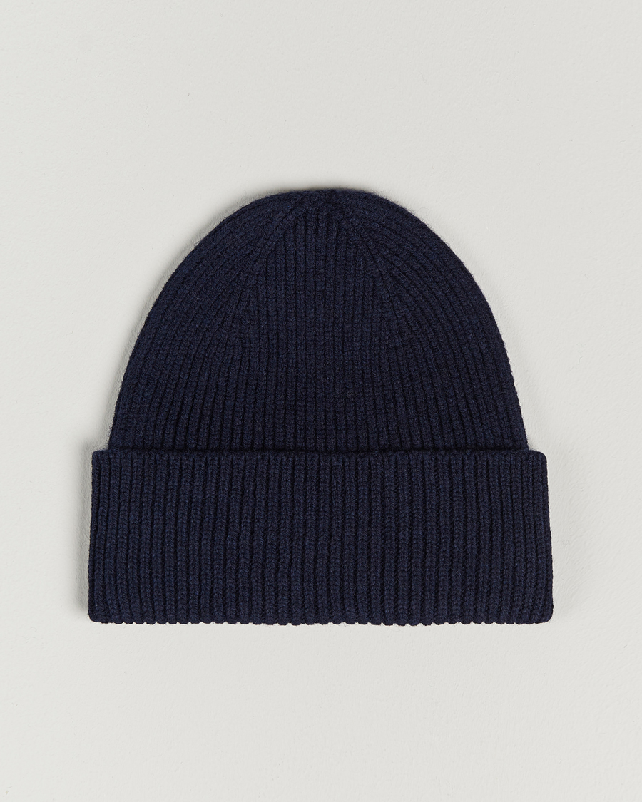 Herren | Mützen | Colorful Standard | Merino Wool Beanie Navy Blue