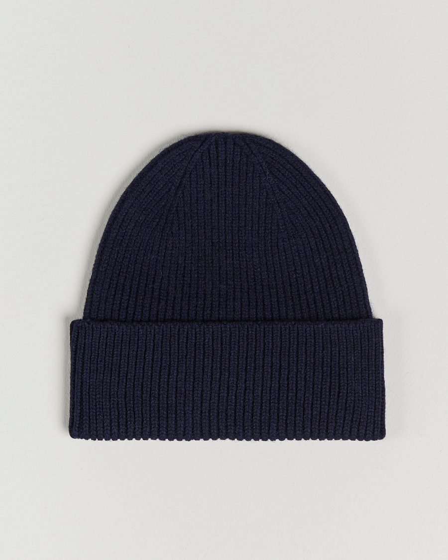 Herren | Mützen | Colorful Standard | Merino Wool Beanie Navy Blue
