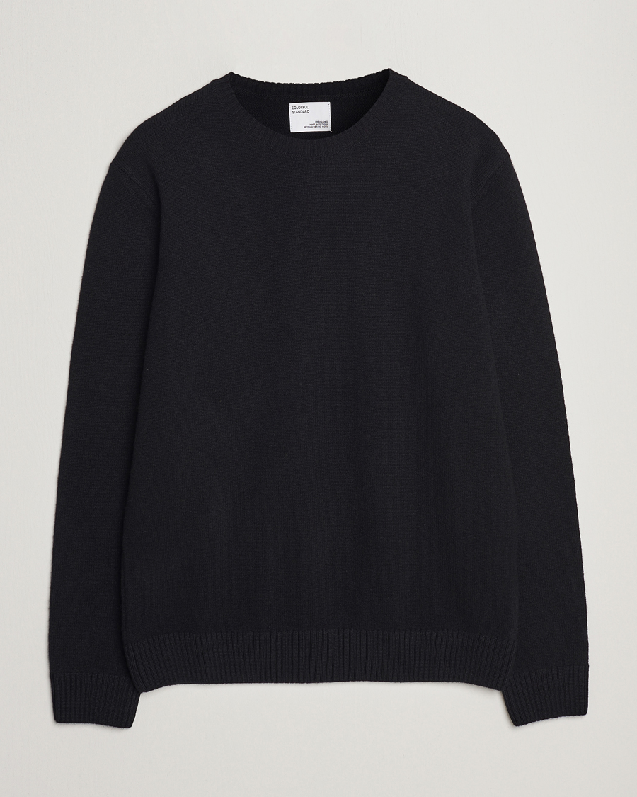 Herren | Pullover | Colorful Standard | Classic Merino Wool Crew Neck Deep Black