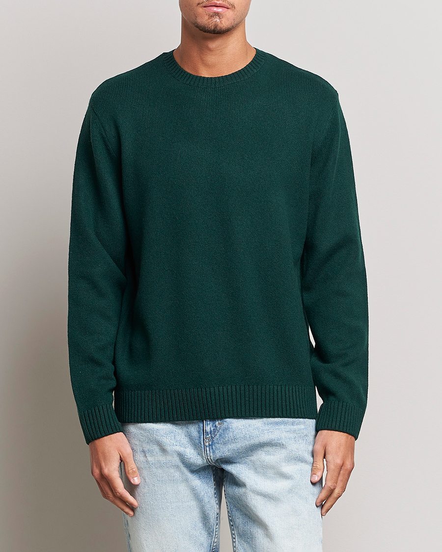 Herren | Basics | Colorful Standard | Classic Merino Wool Crew Neck Emerald Green