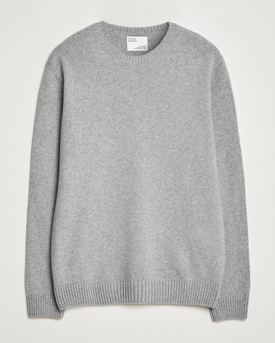 Herren | Pullover | Colorful Standard | Classic Merino Wool Crew Neck Heather Grey
