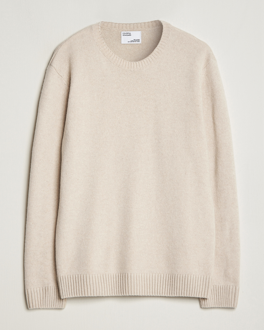 Herren | Pullover | Colorful Standard | Classic Merino Wool Crew Neck Ivory White