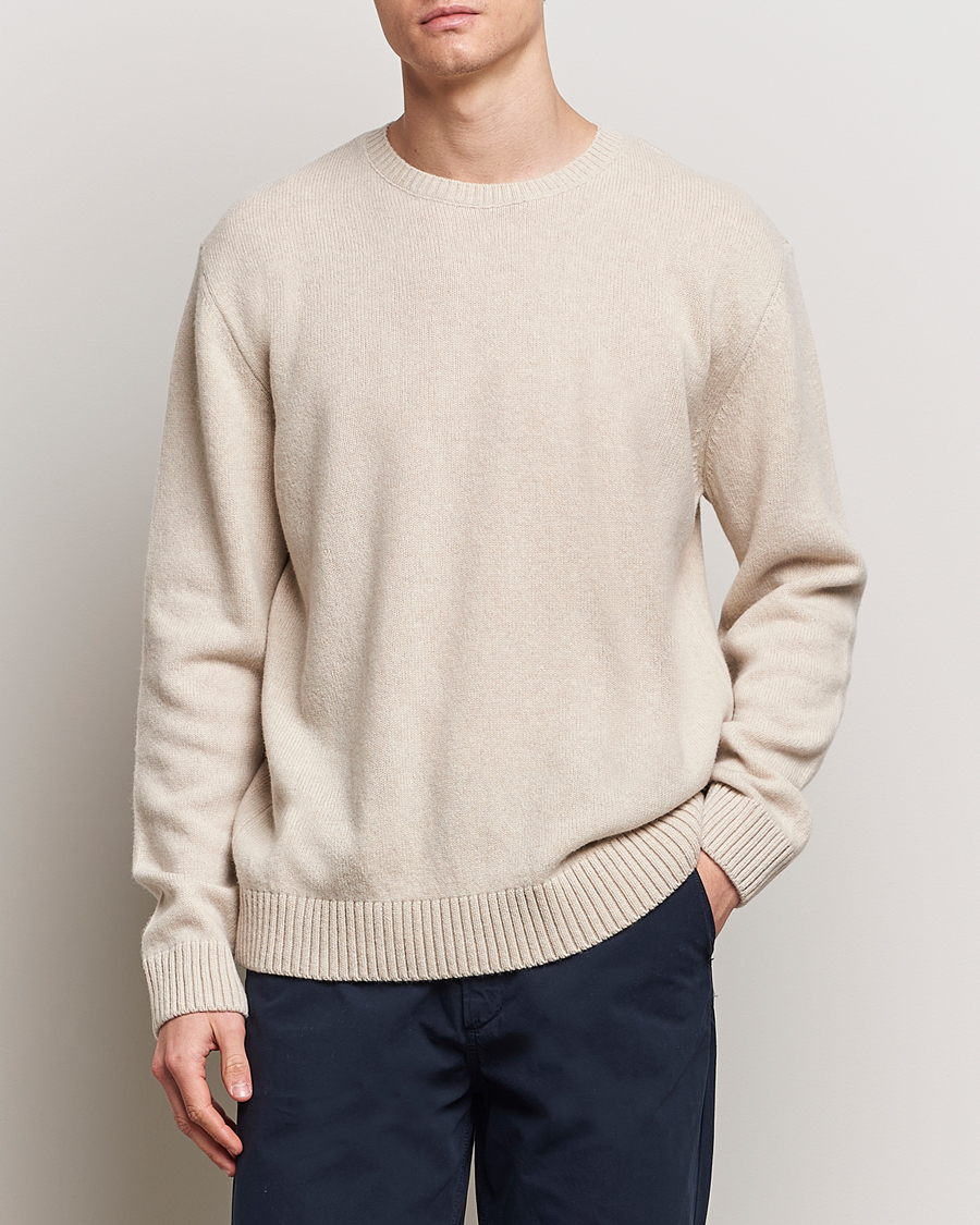 Herren | Strickpullover | Colorful Standard | Classic Merino Wool Crew Neck Ivory White