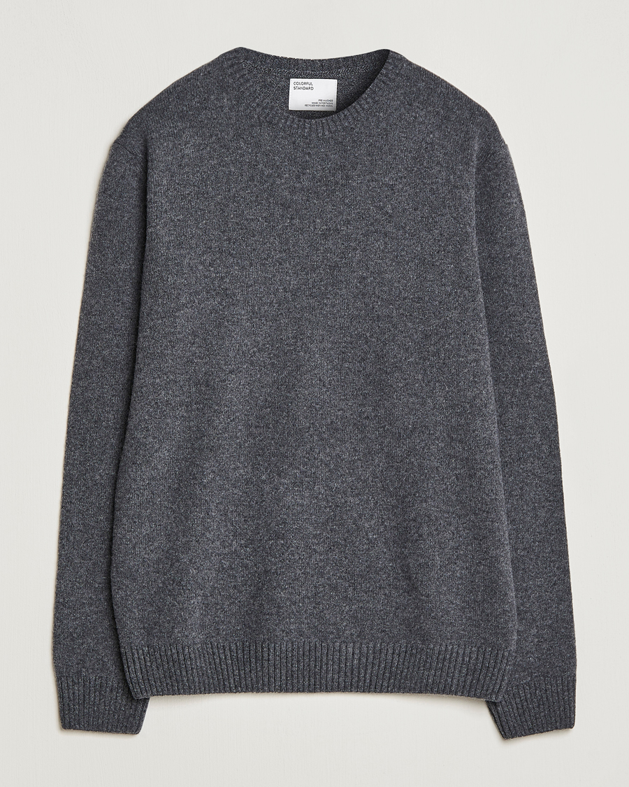 Herren | Pullover | Colorful Standard | Classic Merino Wool Crew Neck Lava Grey