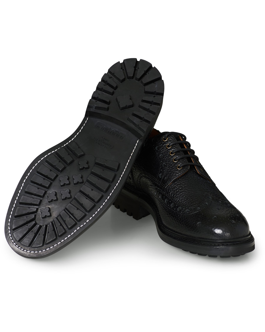 Herren | Grenson Archie Brogue Black Grain | Grenson | Archie Brogue Black Grain