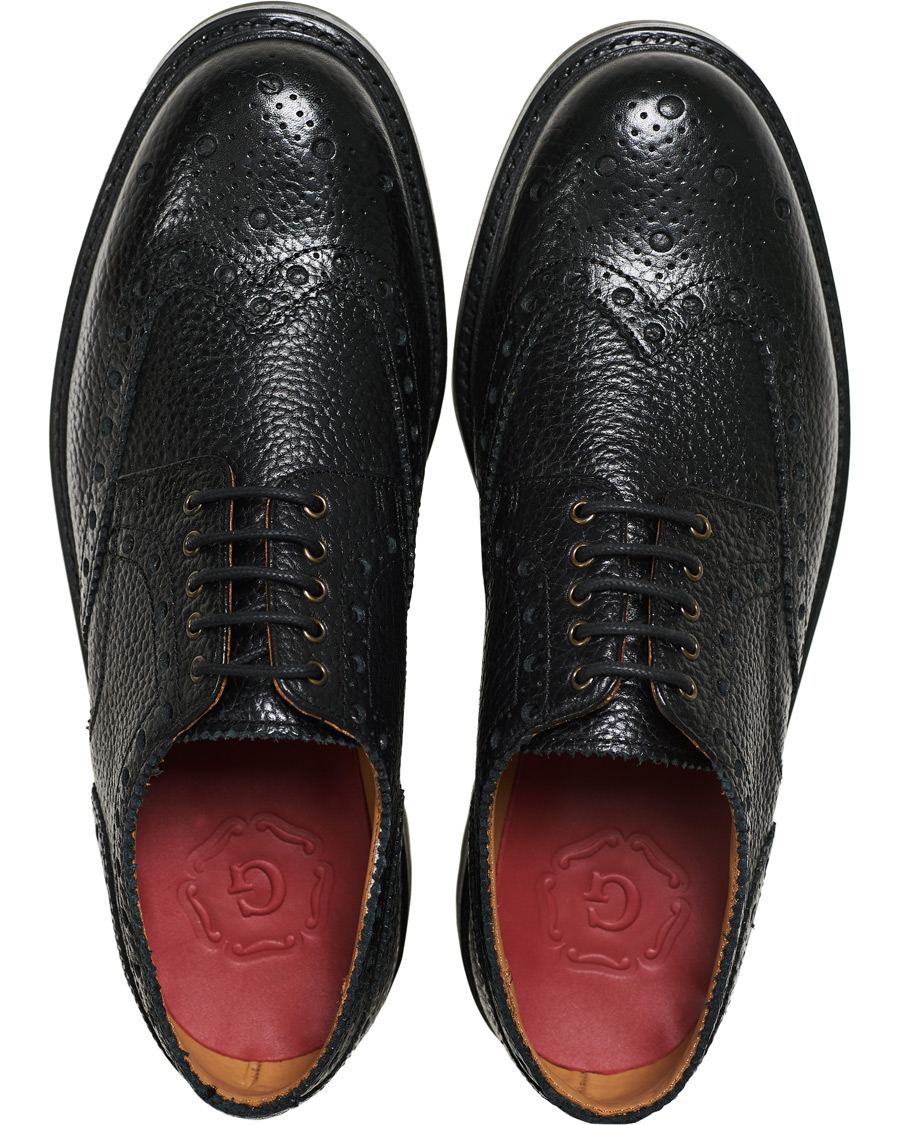 Herren | Grenson Archie Brogue Black Grain | Grenson | Archie Brogue Black Grain