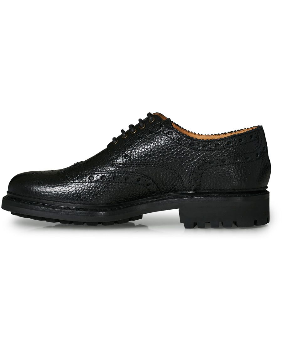 Herren | Grenson Archie Brogue Black Grain | Grenson | Archie Brogue Black Grain
