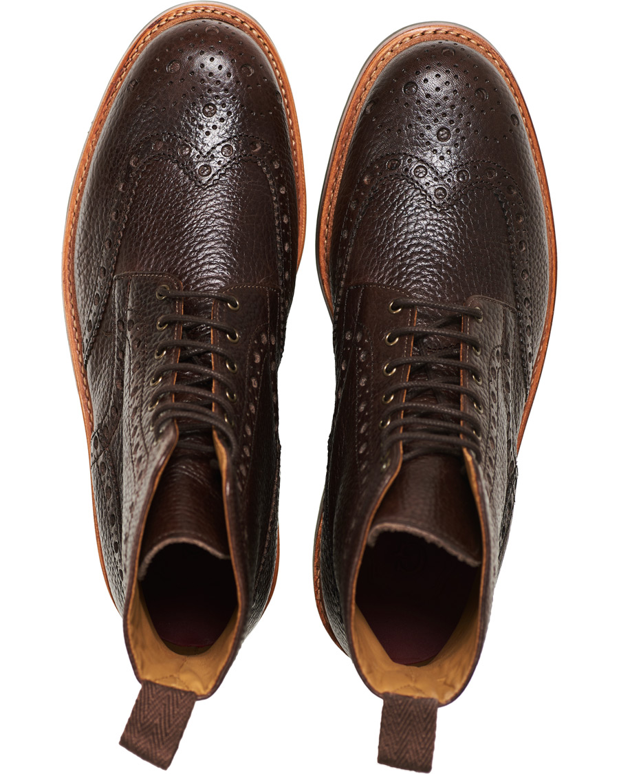 Herren | Grenson Fred Boot Dark Brown Grain | Grenson | Fred Boot Dark Brown Grain