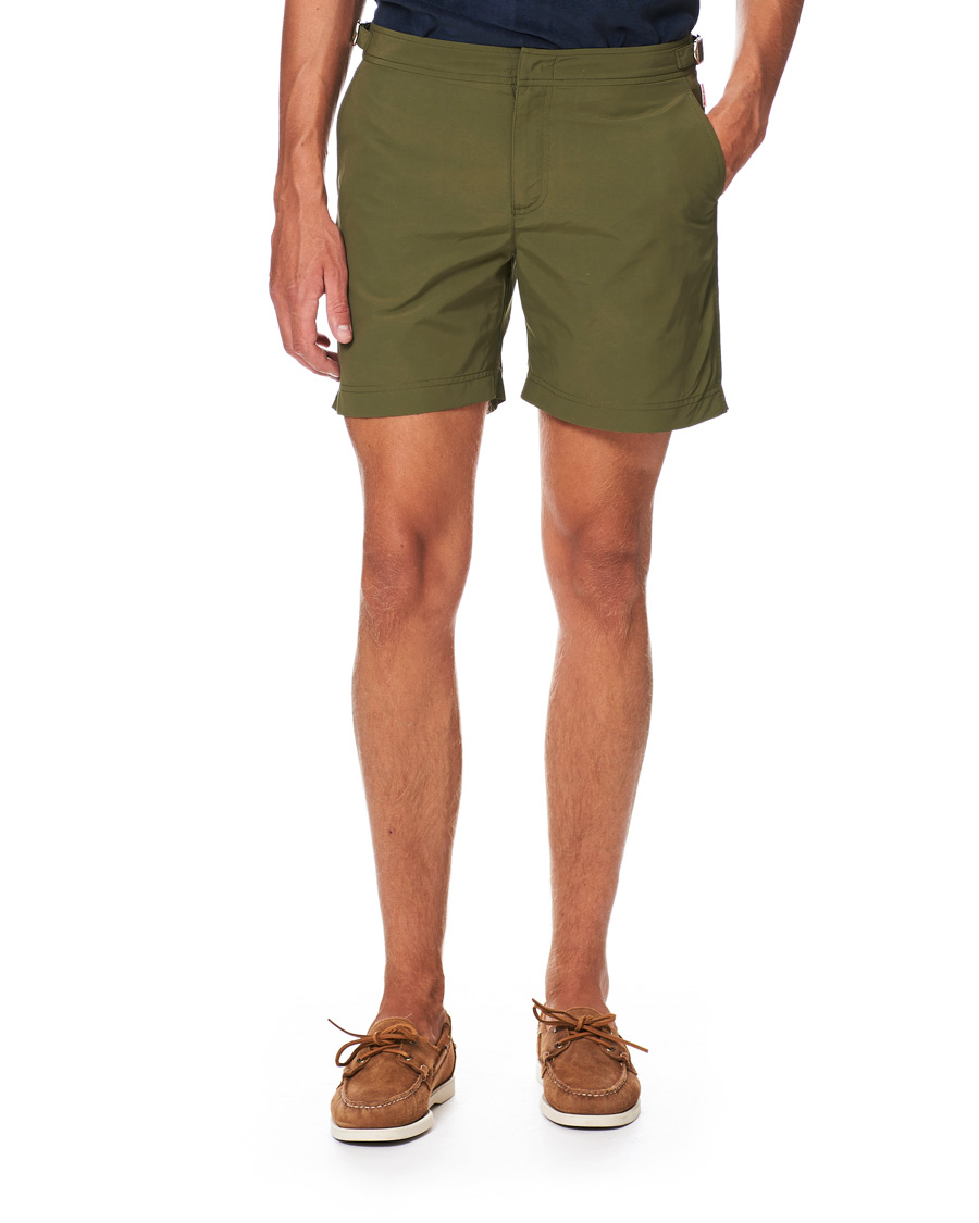 Herren | Badehosen | Orlebar Brown | Bulldog Medium Length Swim Shorts Olive