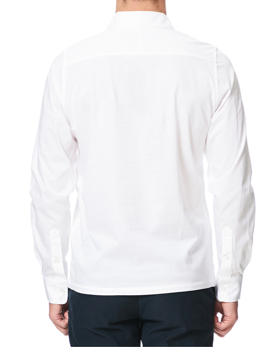 Herren | Hemden | Stenströms | Cotton Popover Poloshirt White