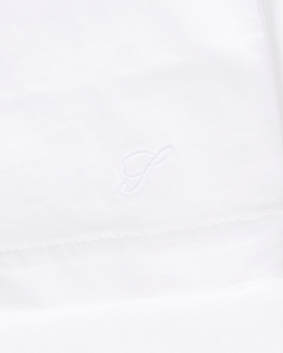 Herren | Hemden | Stenströms | Cotton Popover Poloshirt White