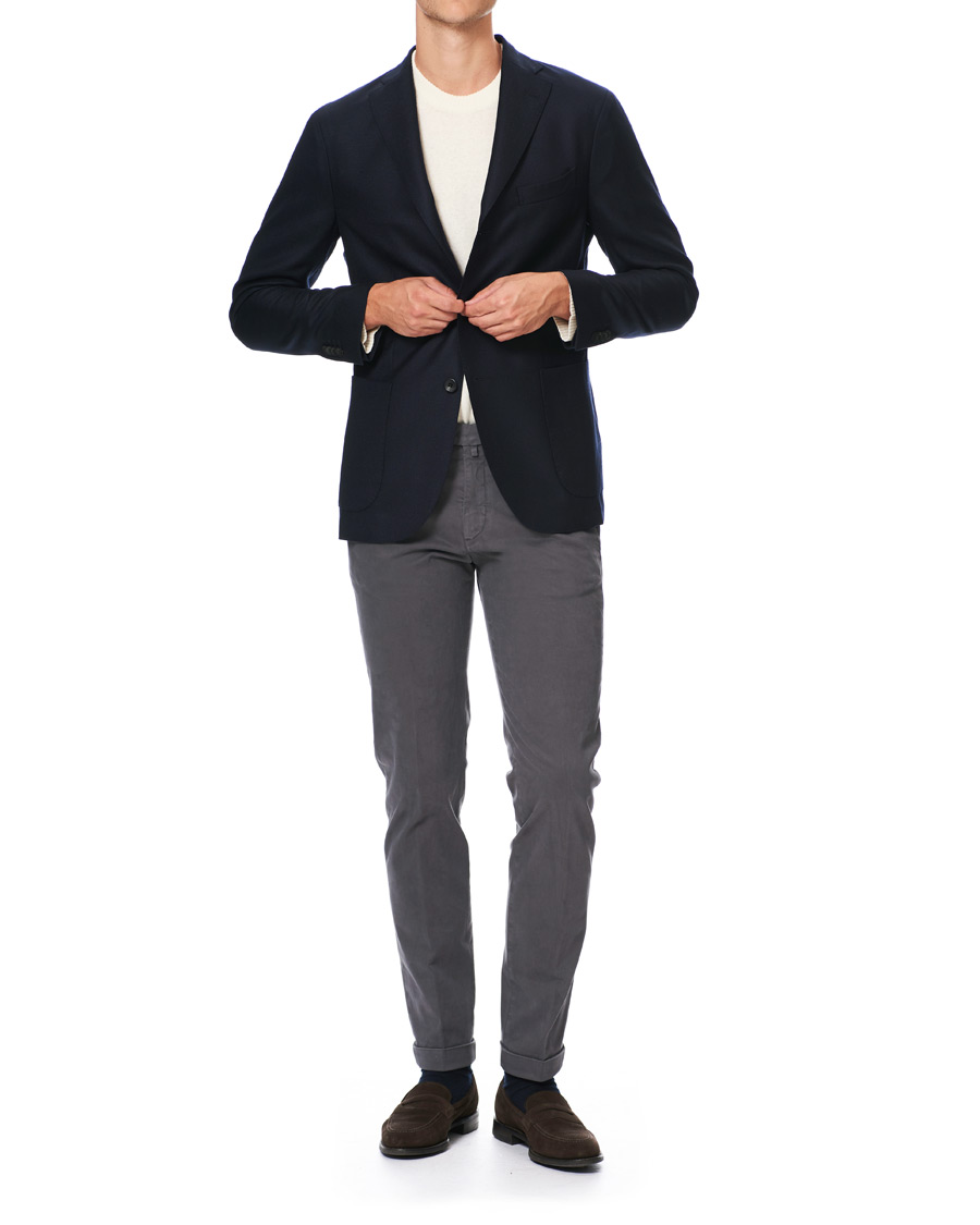 Herren | Hosen | Briglia 1949 | Slim Fit Cotton Chino Grey
