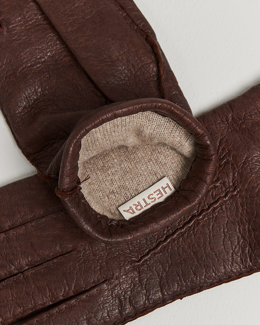 Herren | Hestra Peccary Handsewn Cashmere Glove Sienna | Hestra | Peccary Handsewn Cashmere Glove Sienna