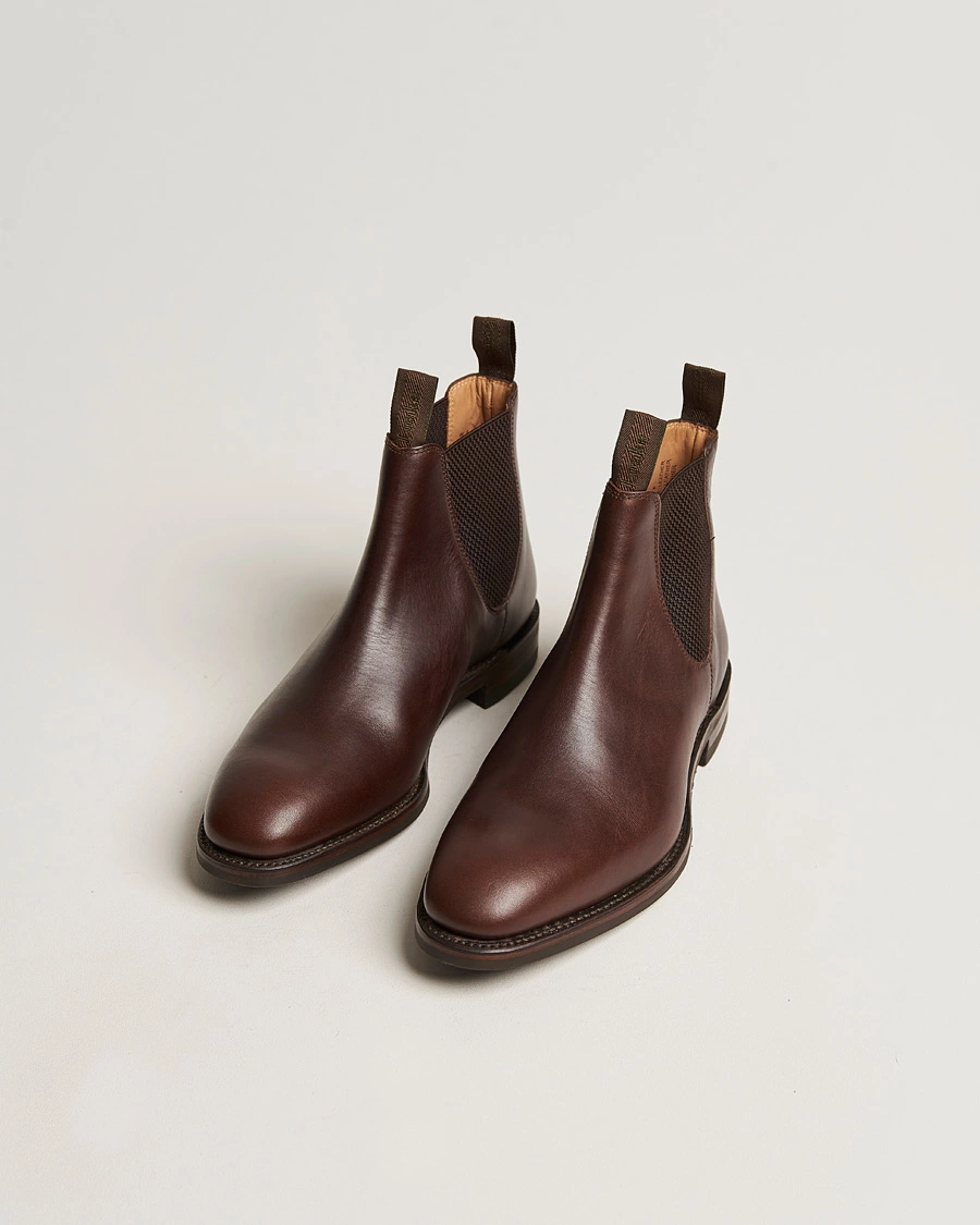 Herren | Boots | Loake 1880 | Chatsworth Chelsea Boot Dk Brown Waxy Calf