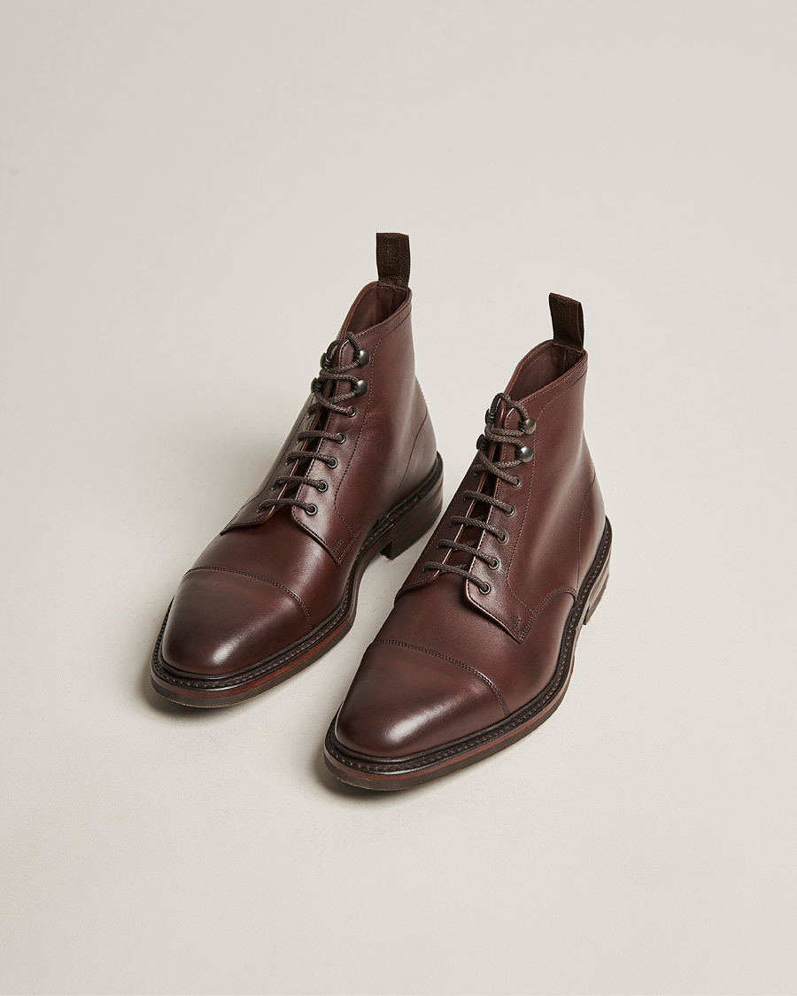 Herren | Schnürboots | Loake 1880 | Roehampton Boot Dk Brown Burnished Calf