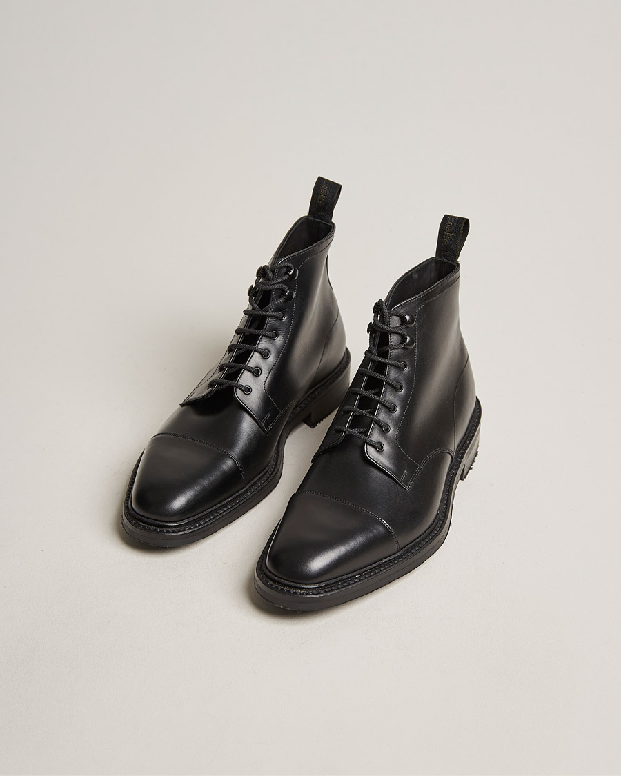 Herren | Schwarze Stiefel | Loake 1880 | Roehampton Boot Black Calf