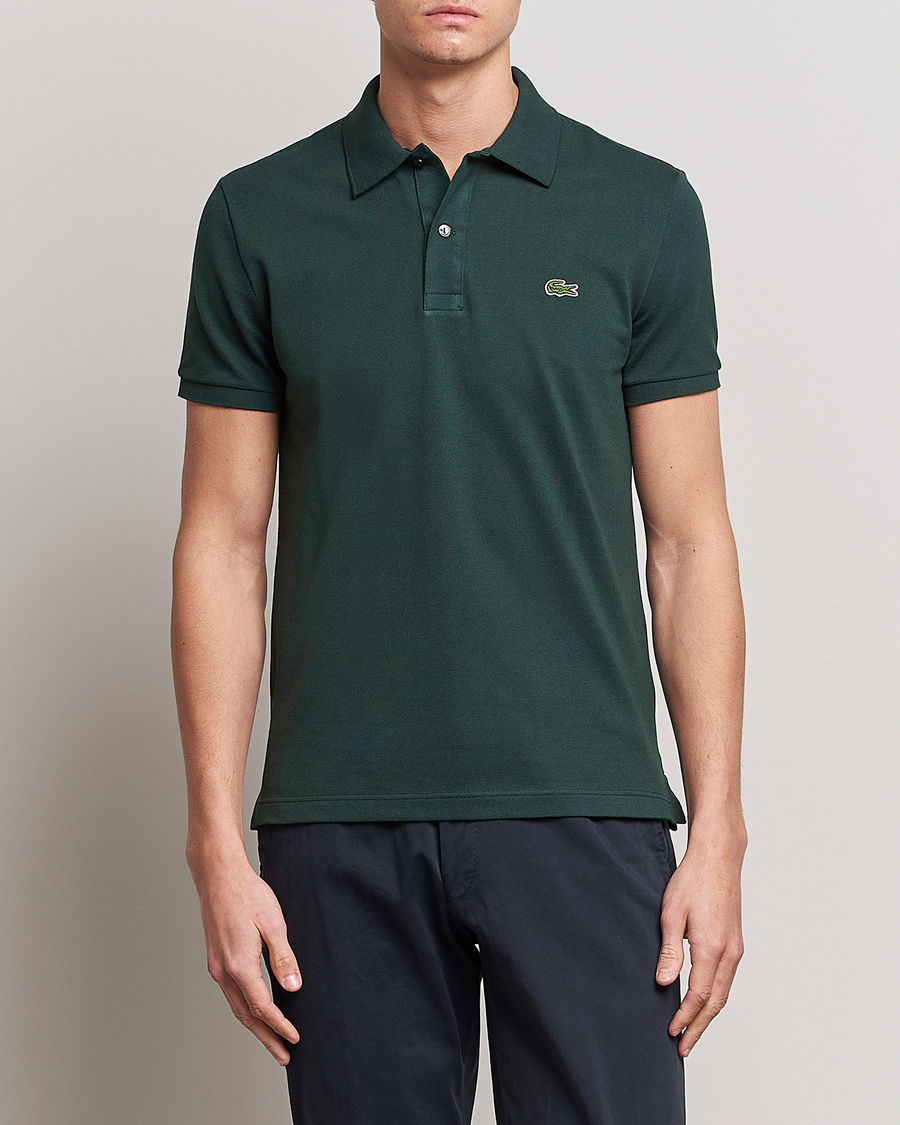 Herren | Kurzarm-Poloshirts | Lacoste | Slim Fit Polo Piké Sinople