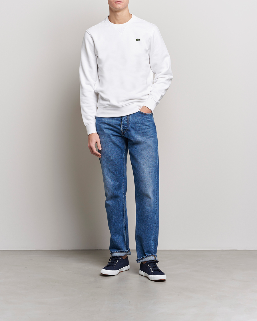 Herren | Pullover | Lacoste | Crew Neck Sweatshirt White