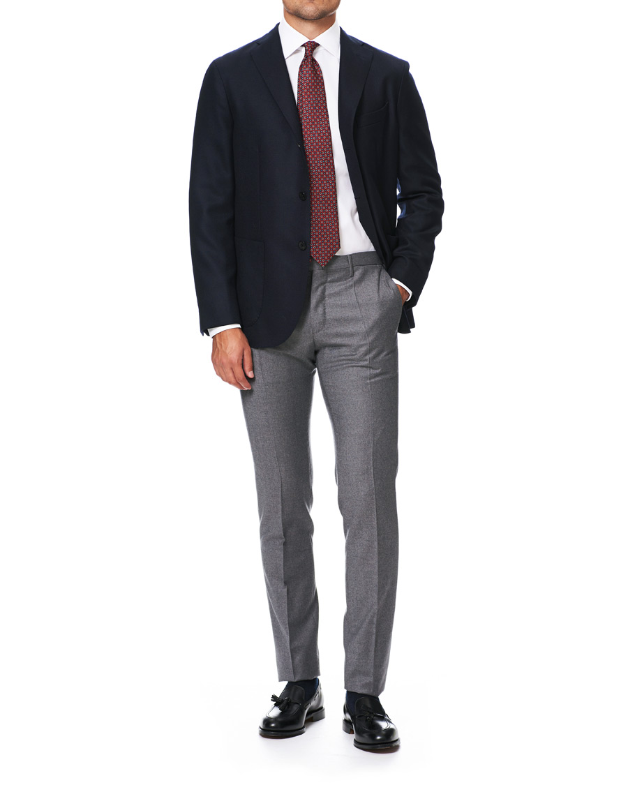 Herren | Hemden | Kamakura Shirts | Slim Fit Pinpoint Oxford Shirt White