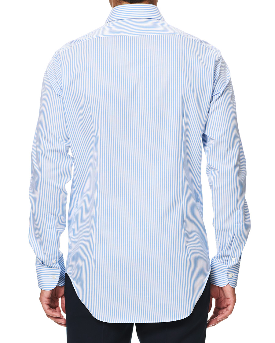 Herren | Hemden | Kamakura Shirts | Slim Fit Striped Travel Shirt Blue/White