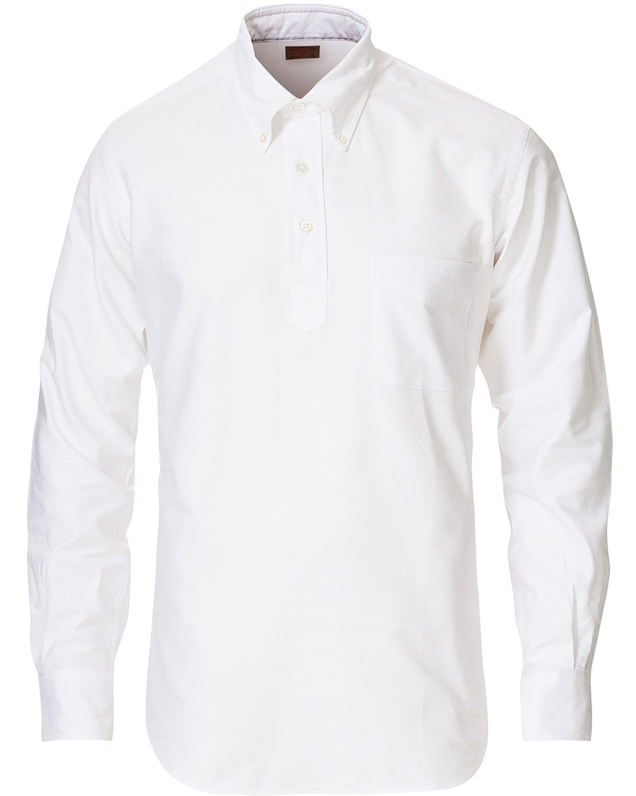 Herren | Hemden | Kamakura Shirts | Vintage Ivy New York Popover Shirt White
