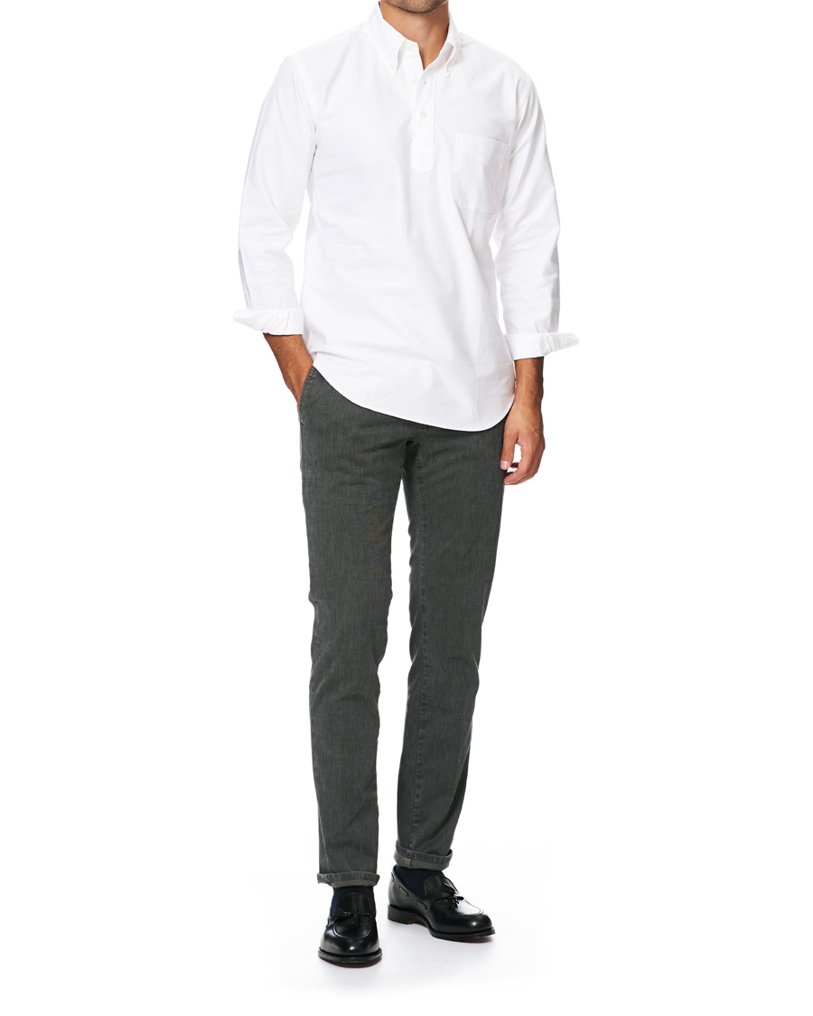 Herren | Hemden | Kamakura Shirts | Vintage Ivy New York Popover Shirt White