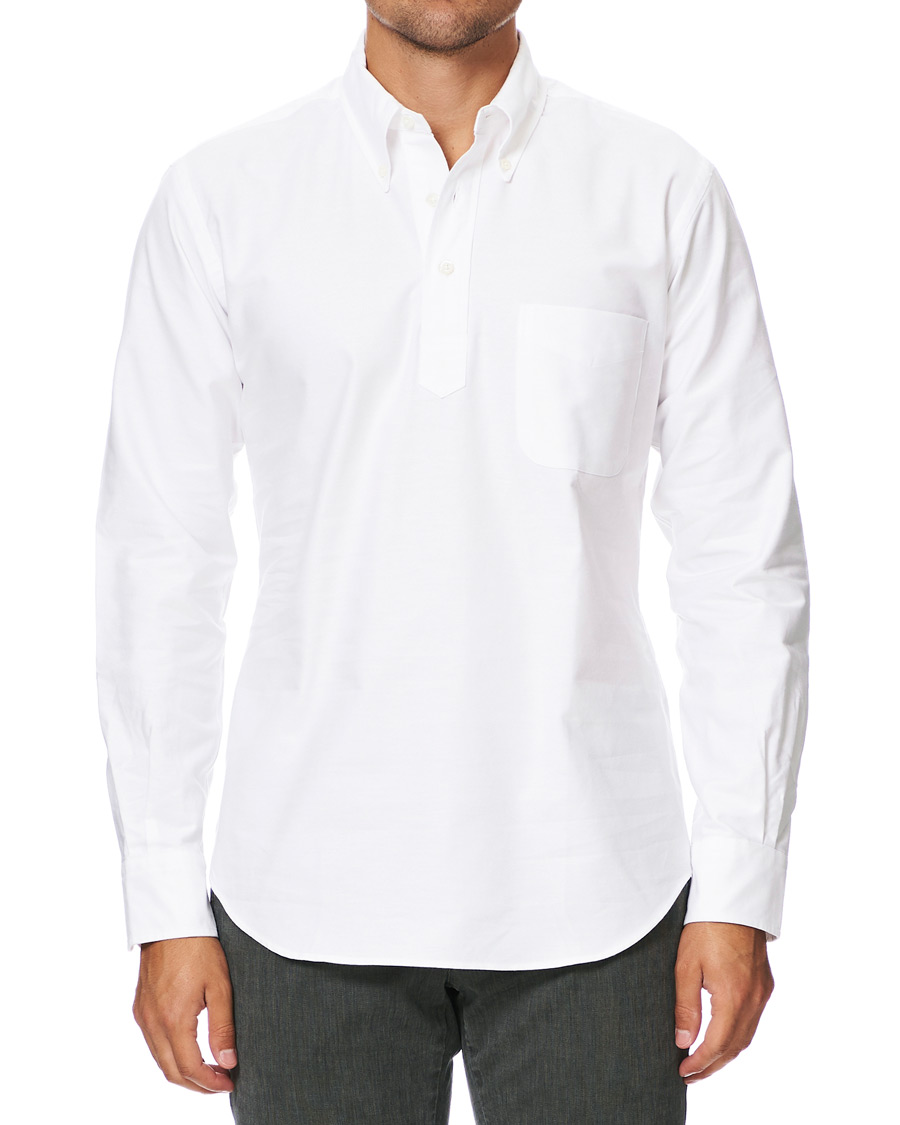 Herren | Hemden | Kamakura Shirts | Vintage Ivy New York Popover Shirt White
