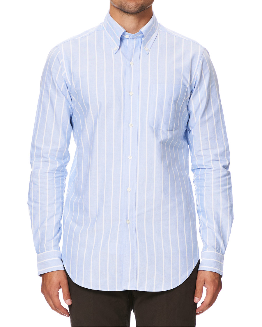 Herren | Hemden | Kamakura Shirts | Slim Fit Oxford Sport Shirt Blue