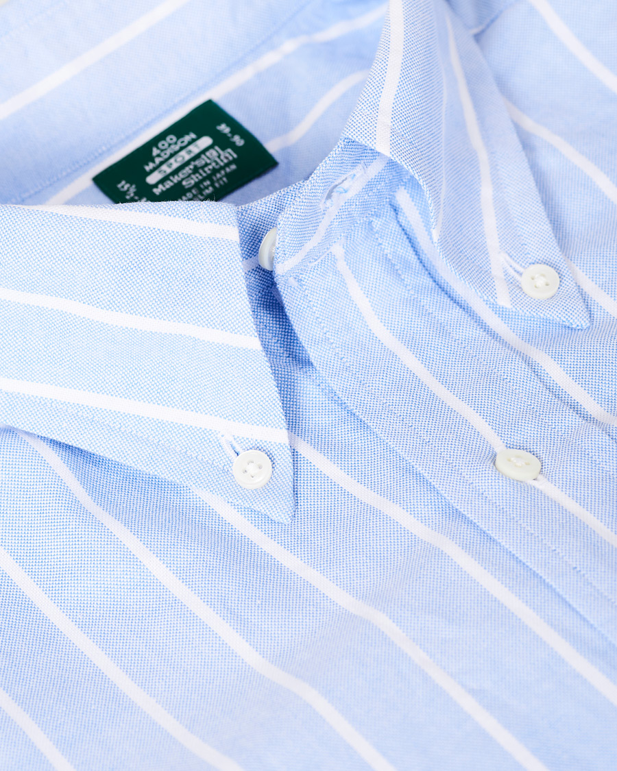 Herren | Hemden | Kamakura Shirts | Slim Fit Oxford Sport Shirt Blue