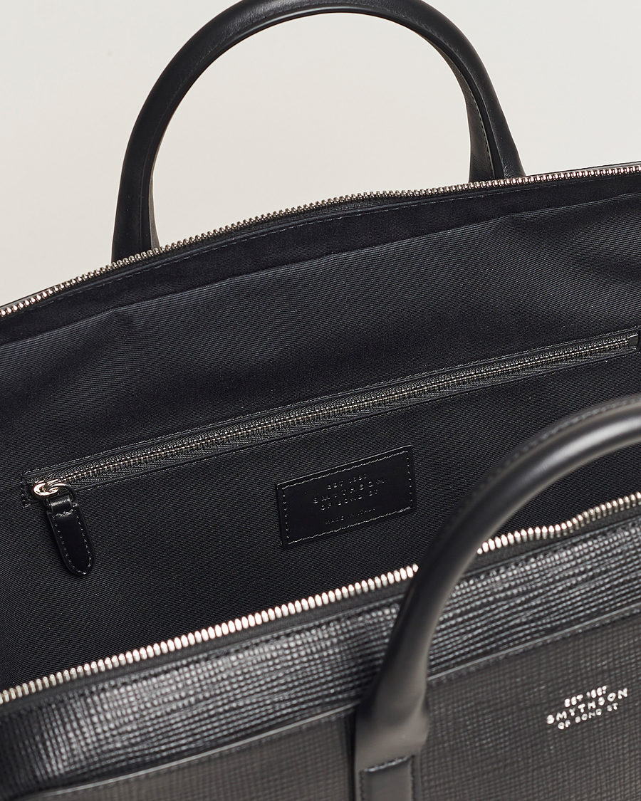 Herren | Taschen | Smythson | Panama Lightweight Briefcase Black