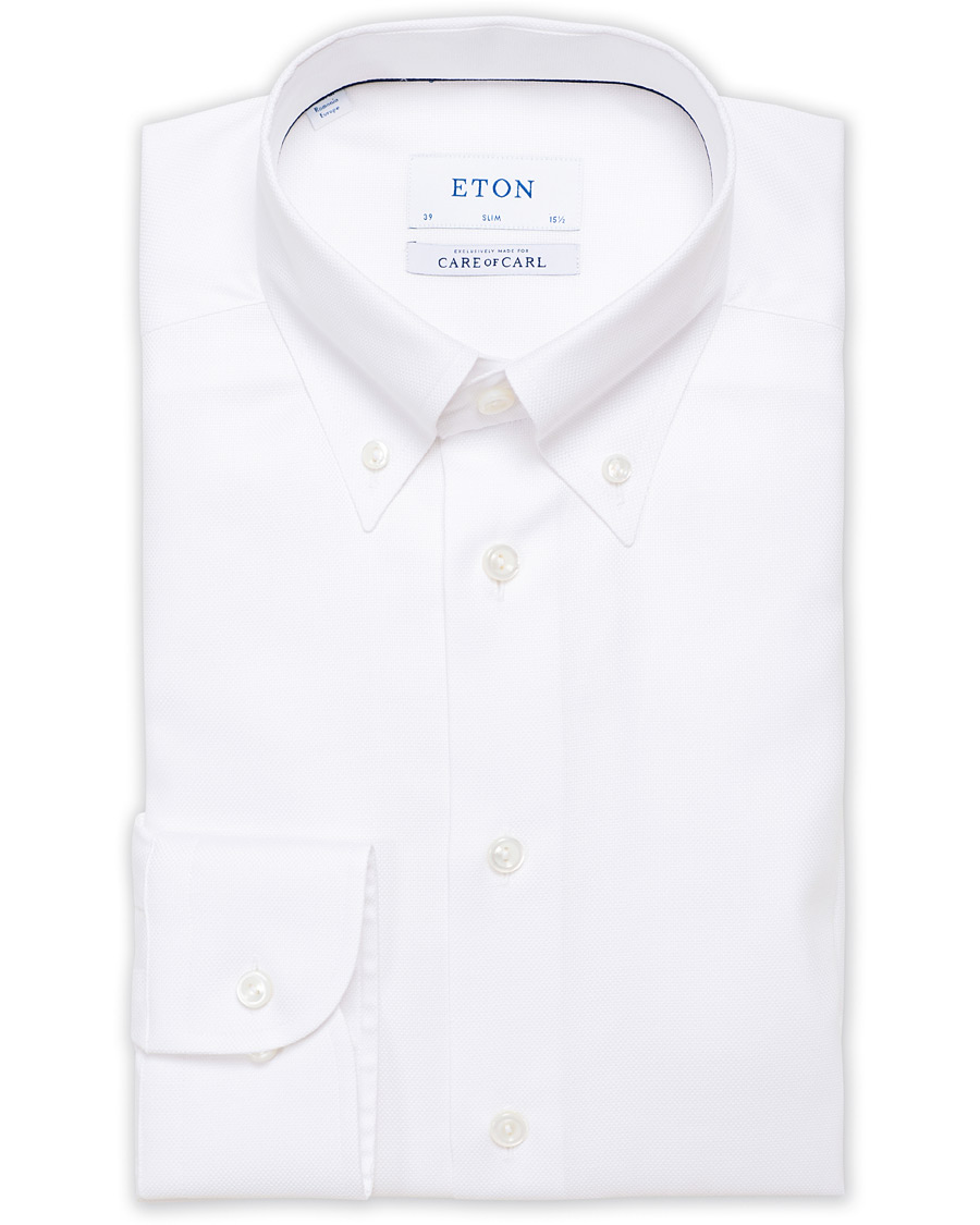 Herren | Hemden | Eton | Slim Fit Royal Oxford Button Down Shirt White