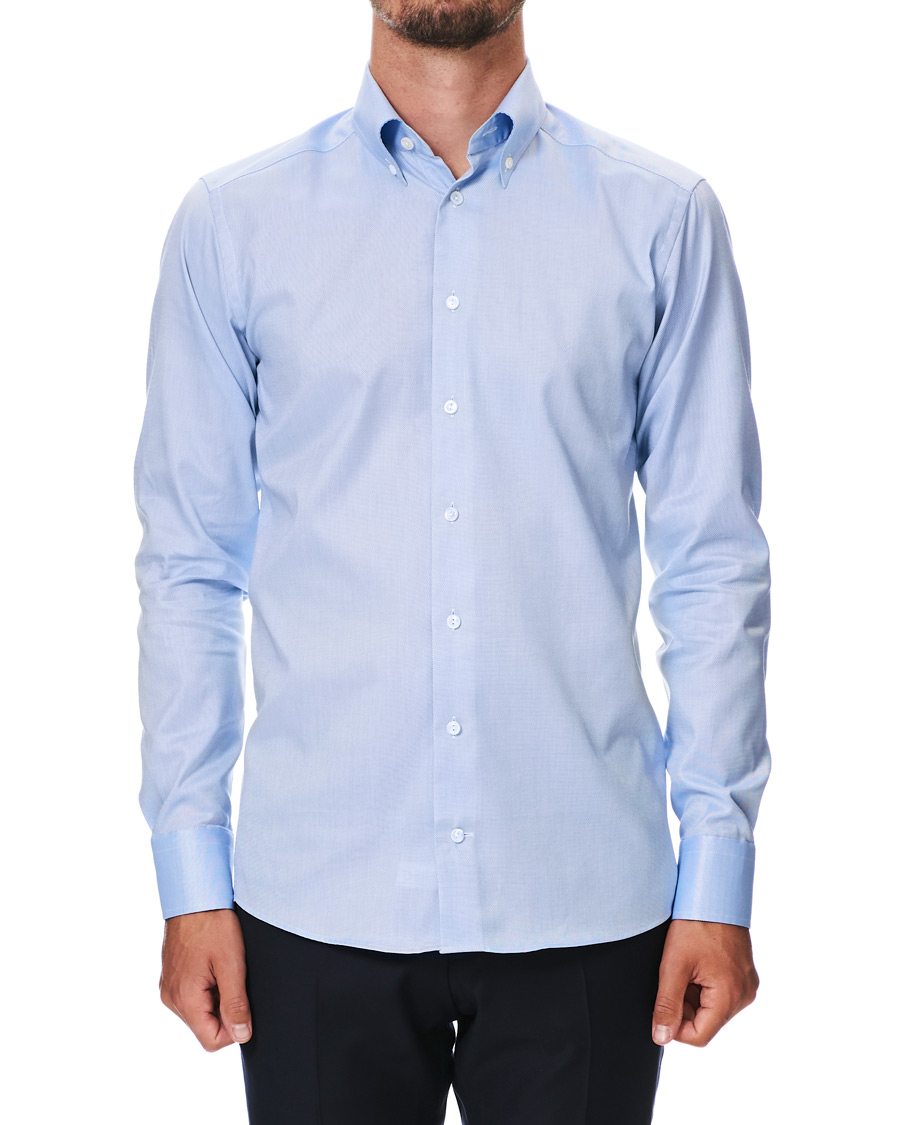 Herren | Hemden | Eton | Slim Fit Royal Oxford Button Down Shirt Light Blue