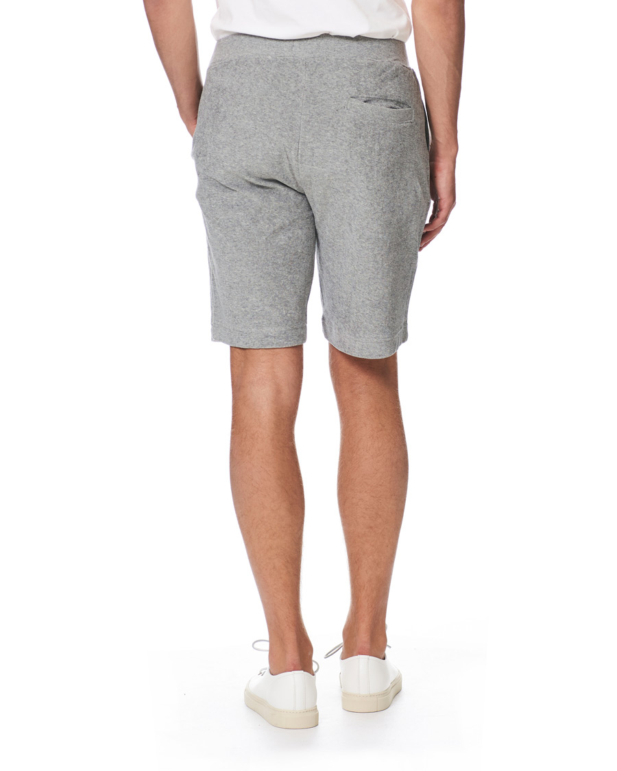 Herren | Shorts | Sunspel | Organic Cotton Towelling Shorts Grey Melange