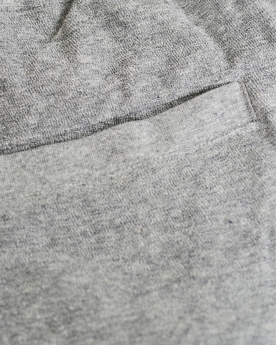 Herren | Shorts | Sunspel | Organic Cotton Towelling Shorts Grey Melange