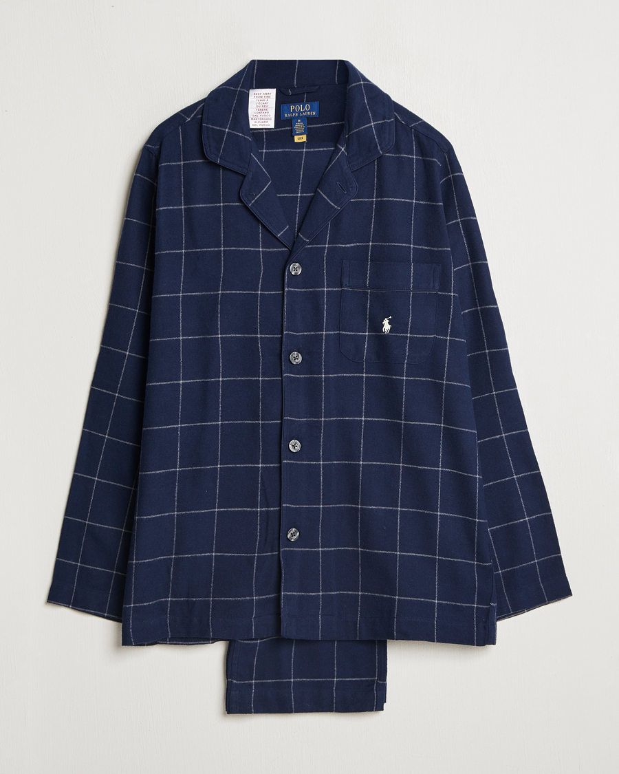 Herren | Polo Ralph Lauren Pyjama Set Navy Windowpane | Polo Ralph Lauren | Pyjama Set Navy Windowpane