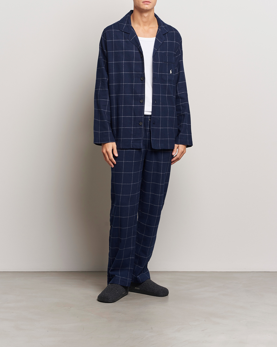 Herren | Polo Ralph Lauren Pyjama Set Navy Windowpane | Polo Ralph Lauren | Pyjama Set Navy Windowpane