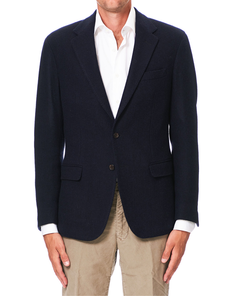 Herren | Sakkos | Polo Ralph Lauren | Soft Recycled Wool Herringbone Sportscoat Navy