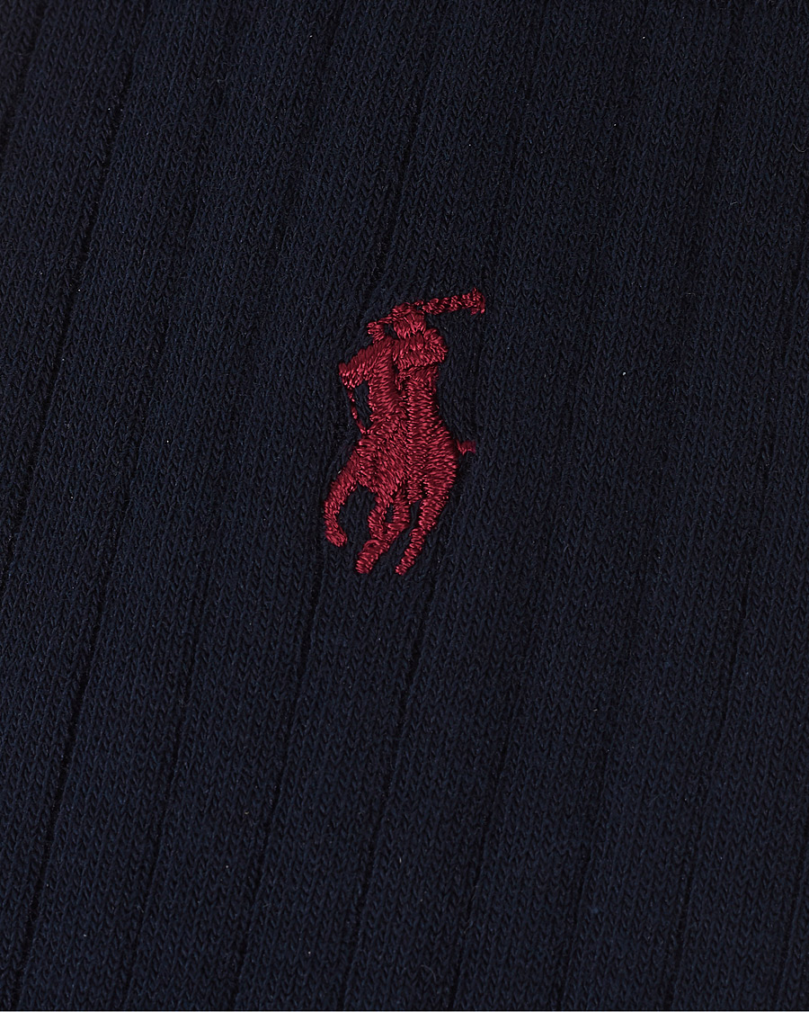 Herren | Unterwäsche | Polo Ralph Lauren | 3-Pack Egyptian Cotton Ribbed Socks Navy